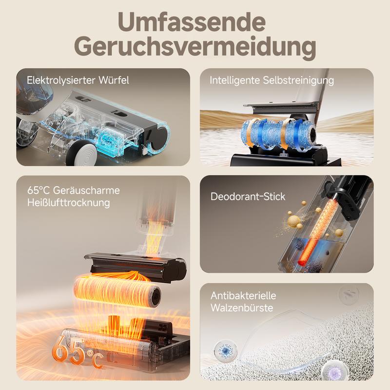 Präzise Kantenreinigung bis 2mm mit der Uwant D500 Bürstenrolle