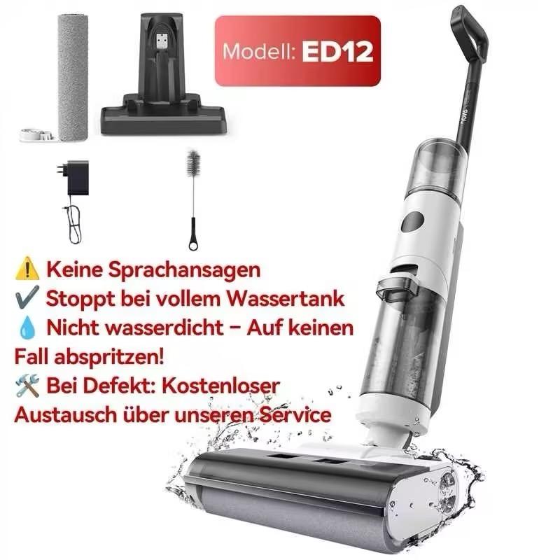 JONR ED12 Akku-Wischsauger Selbstreinigend – 3-in-1 Nass-Trockensauger für Hartböden