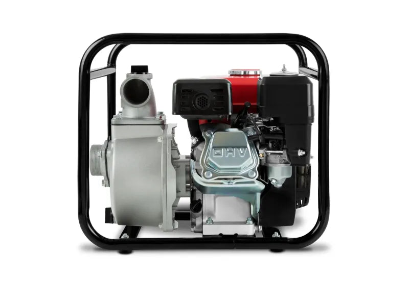 EBERTH Wasserpumpe 5,5PS mit 30.000l/h und 30m Förderhöhe, 2 Zoll Anschluss, 4-Takt-Motor