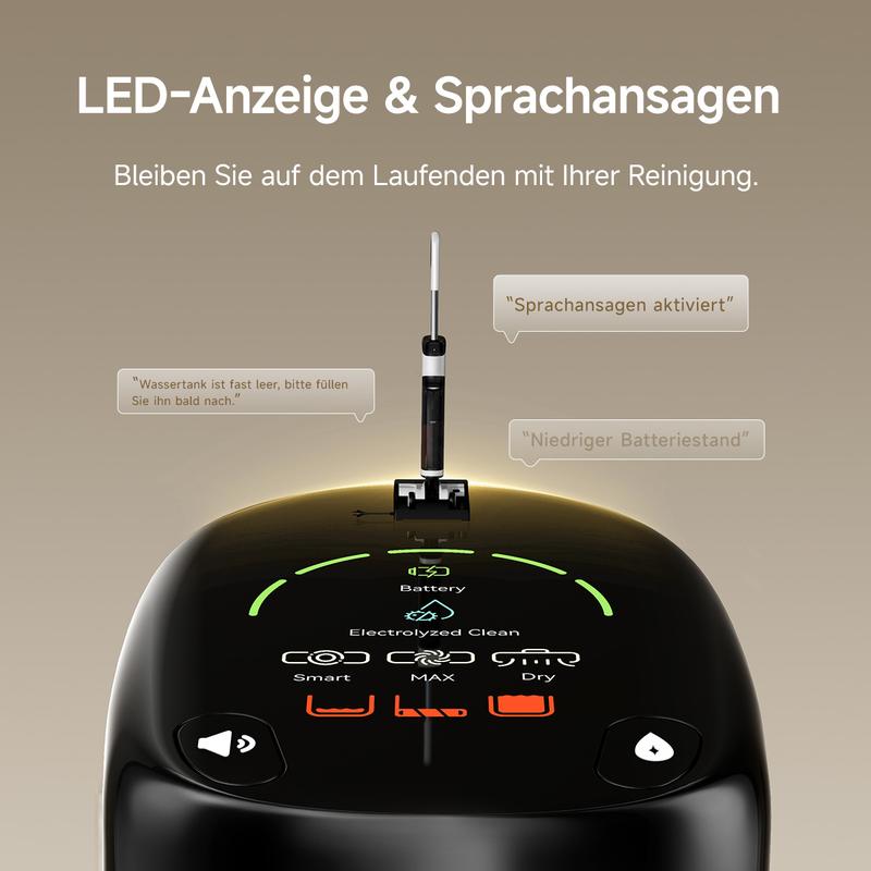 Uwant D500 Akku-Nass-Trockensauger 180° – Intelligenter Saugwischer mit 17.000 Pa & Elektrolyse