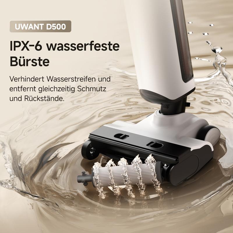Uwant D500 Akku-Nass-Trockensauger 180° – Intelligenter Saugwischer mit 17.000 Pa & Elektrolyse