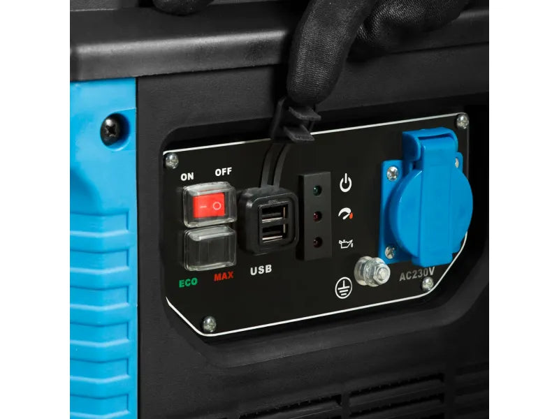 EBERTH 1000 Watt Inverter Stromerzeuger Leise Stromgenerator 1x 230V 2x USB