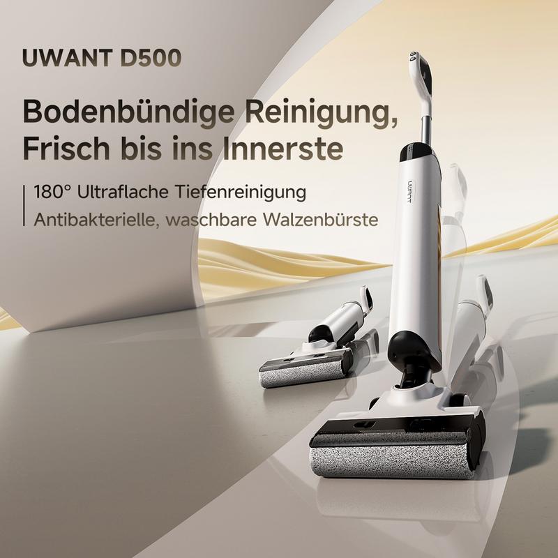 Uwant D500 Akku-Nass-Trockensauger 180° – Intelligenter Saugwischer mit 17.000 Pa & Elektrolyse
